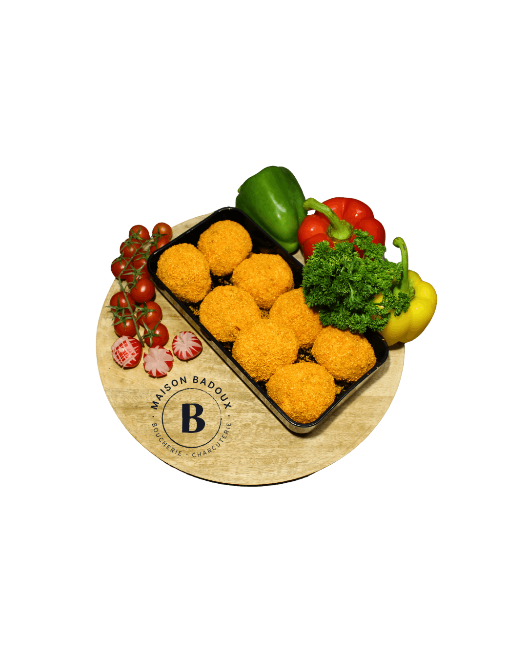 Boulette maison (haché, fromage, tomate séchée)