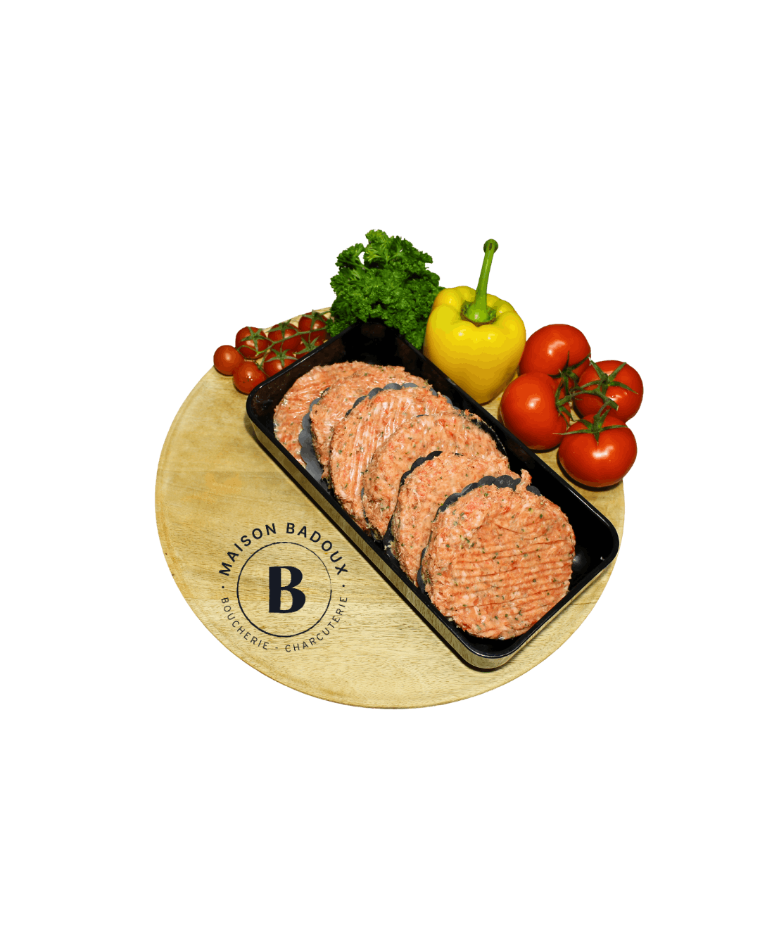 Hamburger porc et boeuf