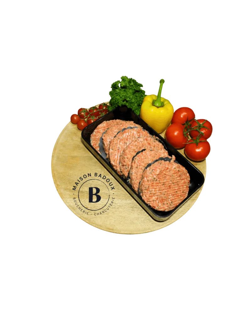 Hamburger porc et boeuf