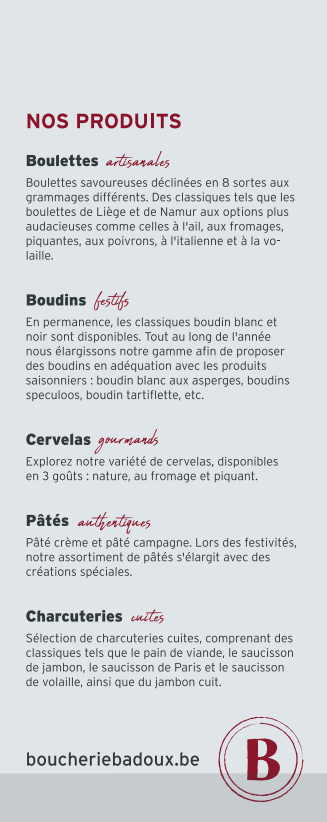 Brochure Maison Badoux